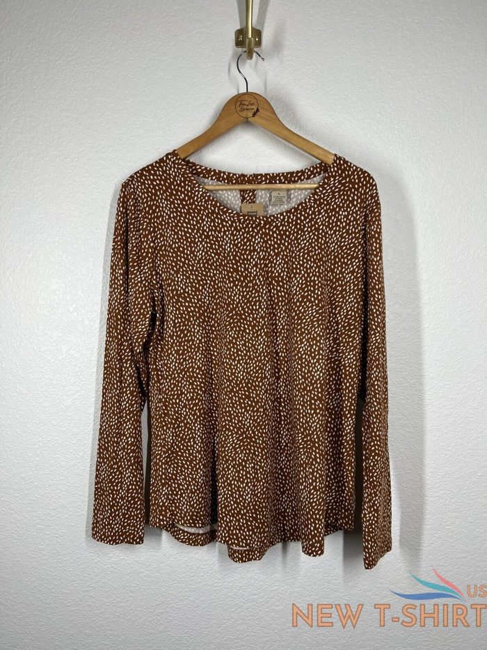 duluth trading co willow knit button back top size large l pima cotton 0.jpg