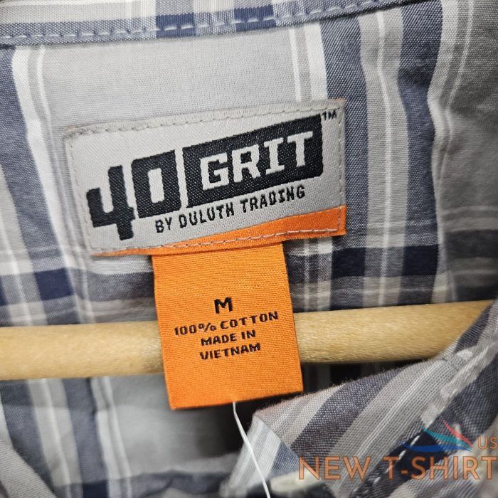 duluth trading co women s 40 grit short sleeve pocket t shirt plaid new medium 3.jpg