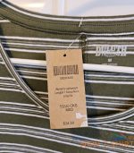 duluth trading co women s green striped longtail t top scoop neck nwt sz m 2.jpg