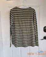 duluth trading co women s green striped longtail t top scoop neck nwt sz m 5.jpg