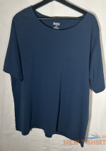 duluth trading co women s short sleeve t shirt blue 100 cotton plus size 1x 0.png