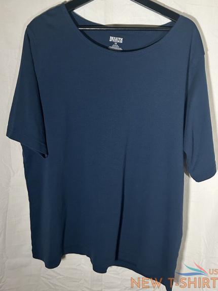 duluth trading co women s short sleeve t shirt blue 100 cotton plus size 1x 0.png