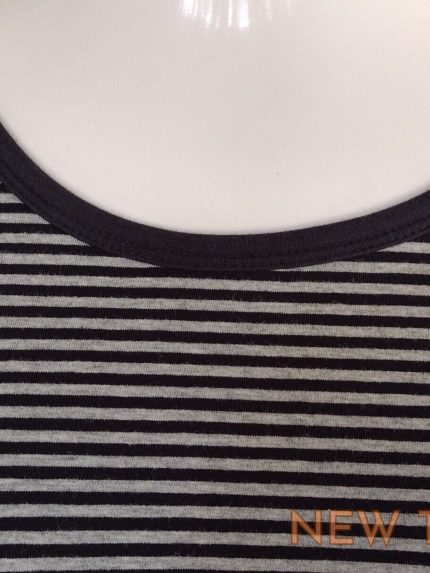 duluth trading co womens no yank striped tee long sleeve black gray size xl 1.jpg