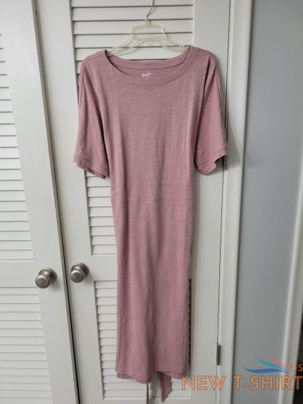 duluth trading co womens size xl t shirt dress dusty rose pink 0.jpg