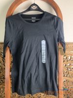 duluth trading co womens small black top 1 4 sleeve 100 cotton nwt 0.jpg