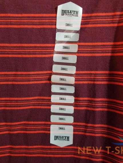 duluth trading co womens t shirt orange burgundy striped long sleeve crew s new 1.jpg