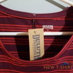 duluth trading co womens t shirt orange burgundy striped long sleeve crew s new 2.jpg