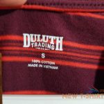 duluth trading co womens t shirt orange burgundy striped long sleeve crew s new 4.jpg