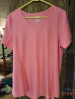 duluth trading co womens t shirt with princess seaming on front l orange 0.jpg