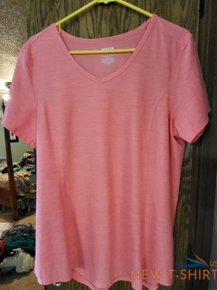 duluth trading co womens t shirt with princess seaming on front l orange 0.jpg