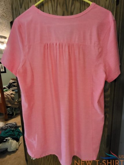 duluth trading co womens t shirt with princess seaming on front l orange 1.jpg
