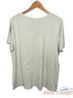 duluth trading co womens xxl green v neck short sleeves tee shirt stretch new 1.jpg