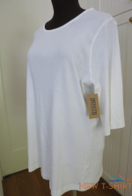 duluth trading white cotton pull over shirt top half sleeve scoop neck xl nwt 2.png