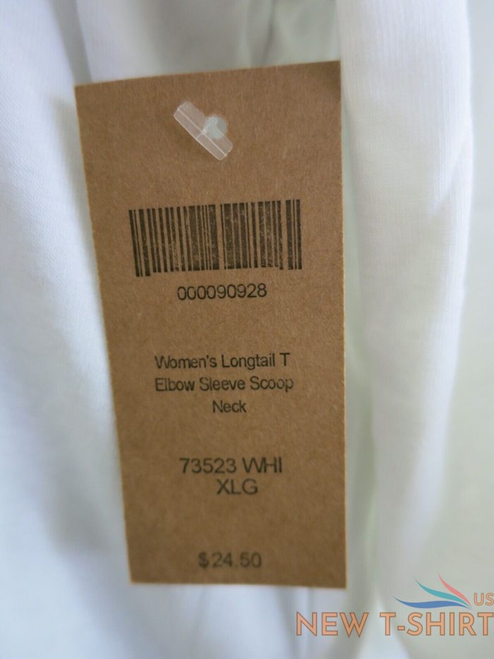 duluth trading white cotton pull over shirt top half sleeve scoop neck xl nwt 5.jpg