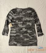 duluth trading women s lightweight 3 4 sleeve boatneck tunic gray camo sz m 7.jpg