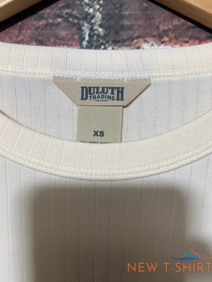 duluth trading women s pima cotton willow knit rib elbow sleeve cream xs nwt 1.jpg