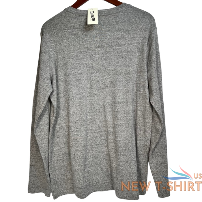 duluth trading womens longtail t shirt gray heathered long sleeve henley l new 1.png