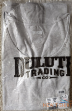 duluth trading womens no yank elbow sleeve scoopneck tee size l gray heather 1.png