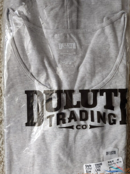 duluth trading womens no yank elbow sleeve scoopneck tee size l gray heather 1.png