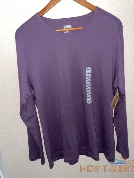 duluth trading womens top purple xl longtail long sleeve crew neck shirt new 0.jpg