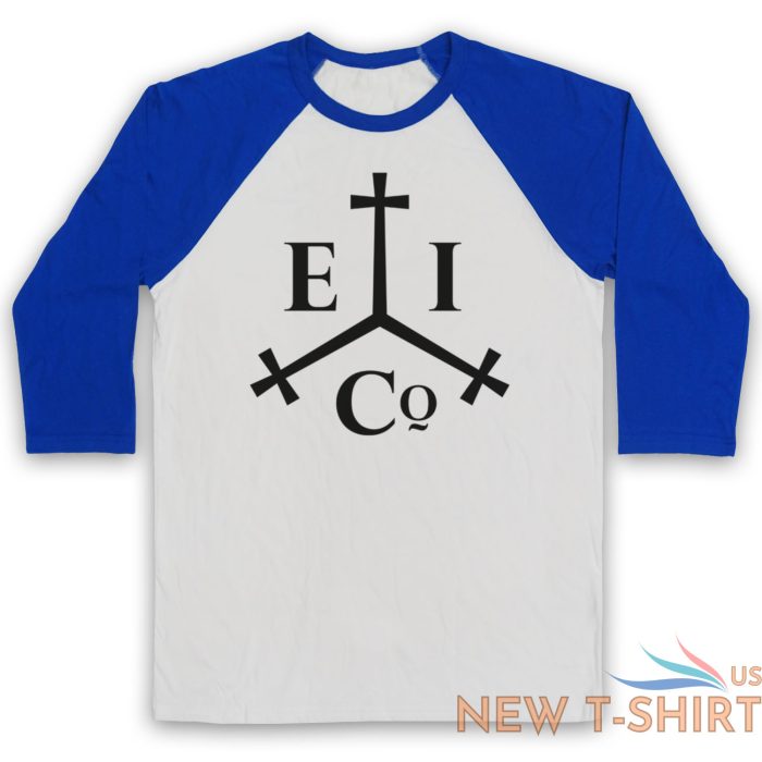 east india company logo historic trade group unisex 3 4 baseball tee 3 1.jpg