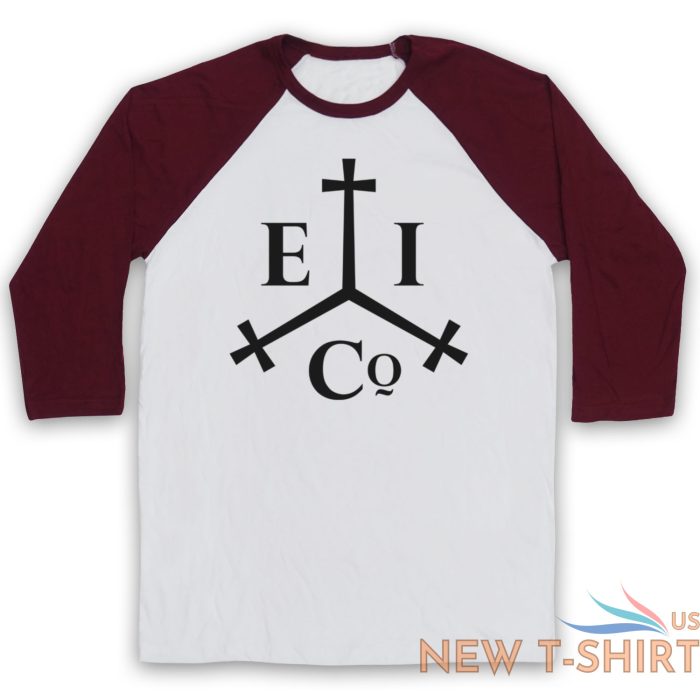 east india company logo historic trade group unisex 3 4 baseball tee 6 1.jpg