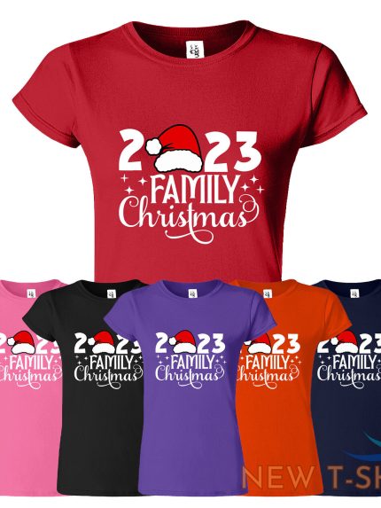 family christmas 2023 santa women s t shirt funny xmas holiday new usa gift tee 0.jpg