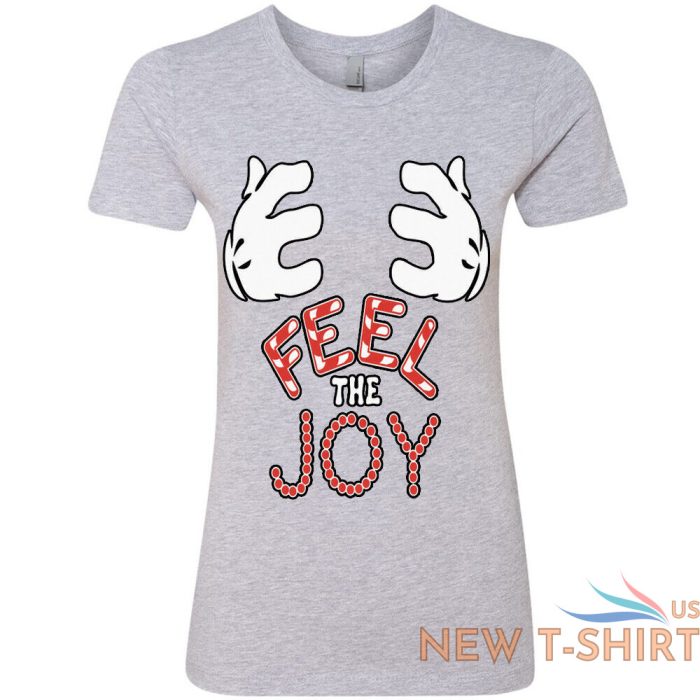 feel the joy christmas womens t shirt funny naughty santa boobs humor xmas party 4.jpg