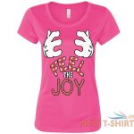 feel the joy christmas womens t shirt funny naughty santa boobs humor xmas party 5.jpg