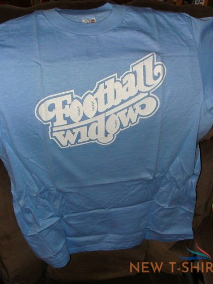 football widow t shirt play me or trade me vintage daffydan all cotton hanes nos 0.jpg
