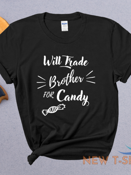 funny halloween tee will trade brother for candy gift for siblings brother tee 0.png