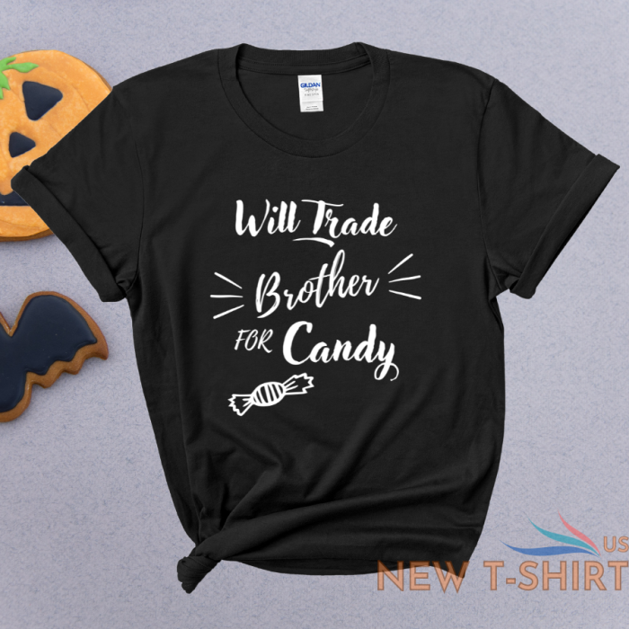 funny halloween tee will trade brother for candy gift for siblings brother tee 0.png