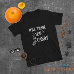 funny halloween unisex t shirt will trade son for candy family tee mom son dad 9.jpg