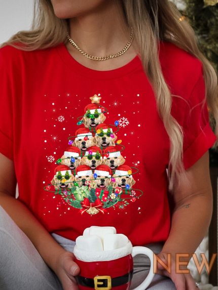 golden retriever dog gifts xmas christmas mens womens kids tshirt tee t shirt 0 1.jpg