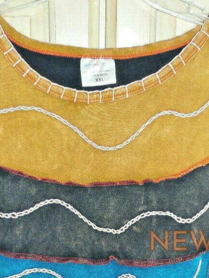 here comes the sun nepal cotton patchwork long sleeve shirt fair trade nwt xxl 1.jpg