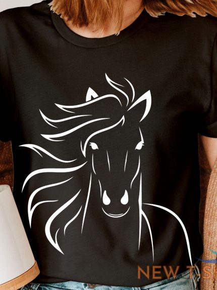 horse riding silhouette lovers cute trending womens t shirts tee top ned 0 1.jpg
