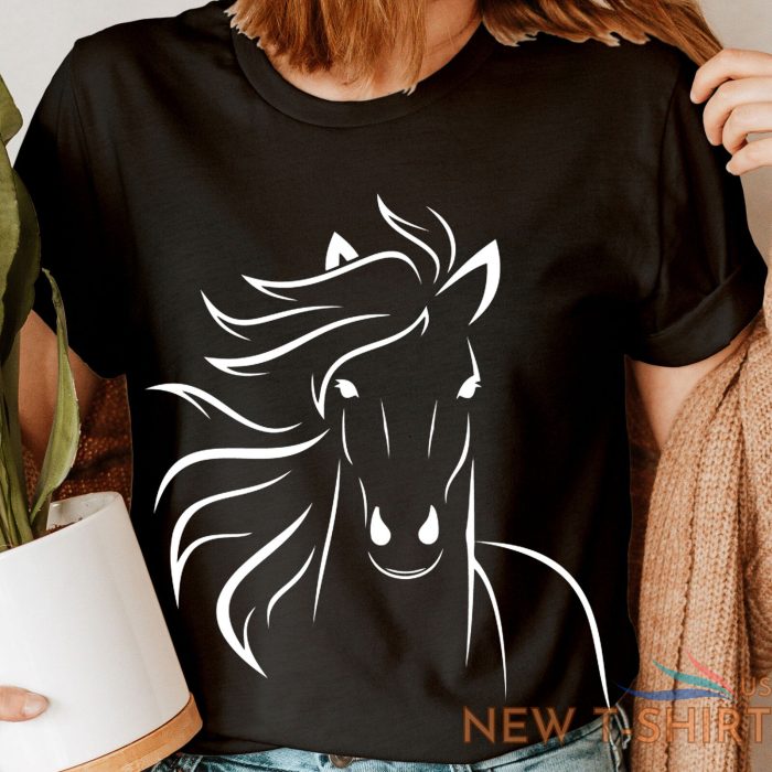 horse riding silhouette lovers cute trending womens t shirts tee top ned 0 1.jpg