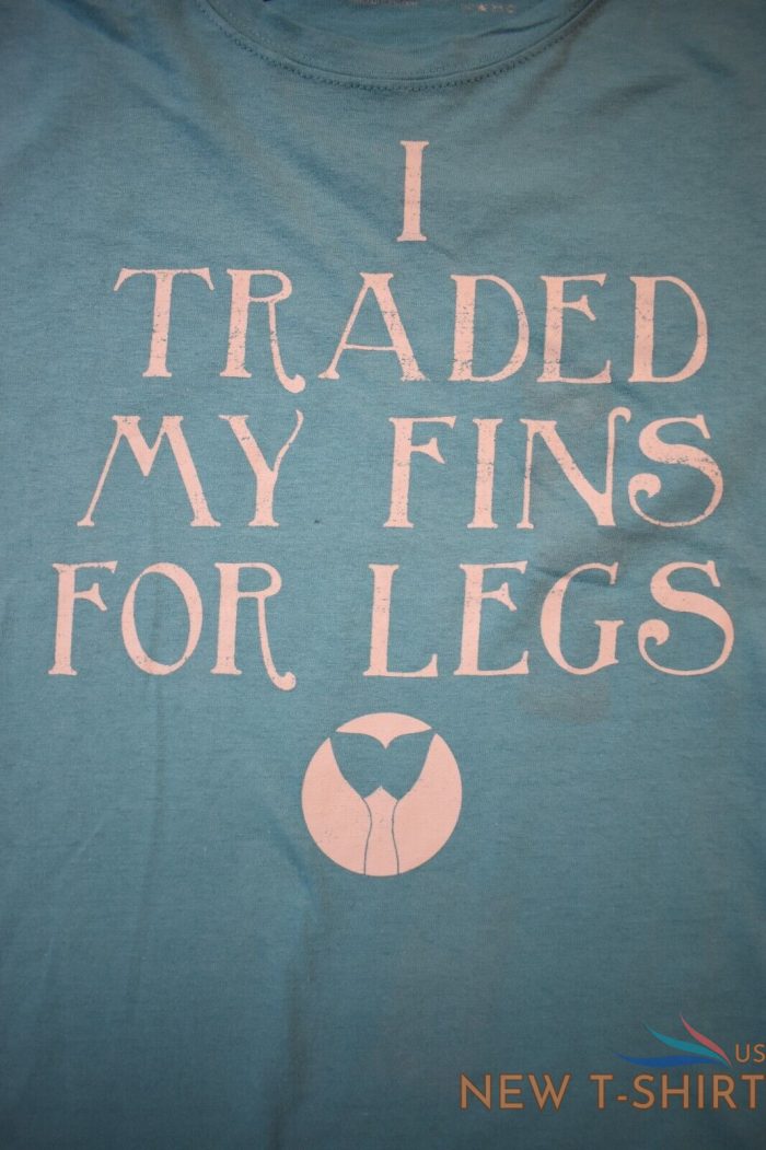 hot topic juniors i traded my fins for legs funny mermaid shirt nwt s 2xl 1.jpg