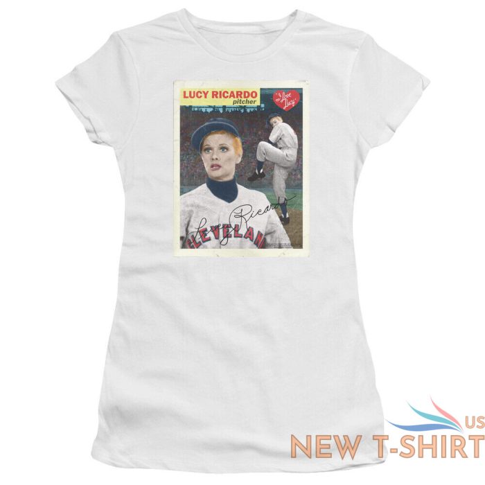 i love lucy trading card women s adult or girl s junior babydoll tee 0.jpg