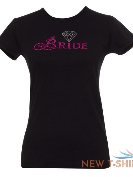 jeweled diamond bride womens black t shirt 1.jpg