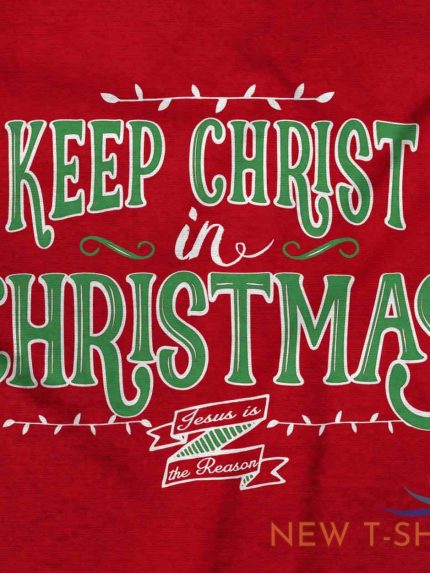 keep jesus christ christmas christian holiday adult v neck short sleeve t shirts 1.jpg