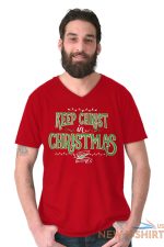 keep jesus christ christmas christian holiday adult v neck short sleeve t shirts 5.jpg