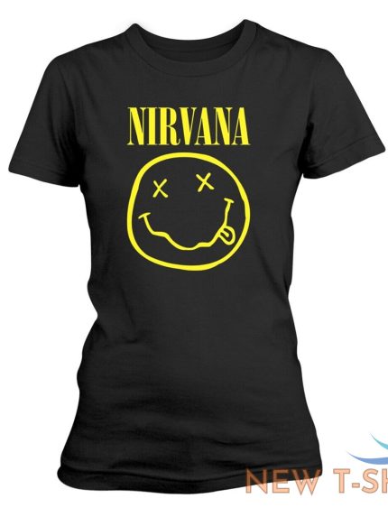 ladies nirvana smile logo official tee t shirt womens 0.jpg