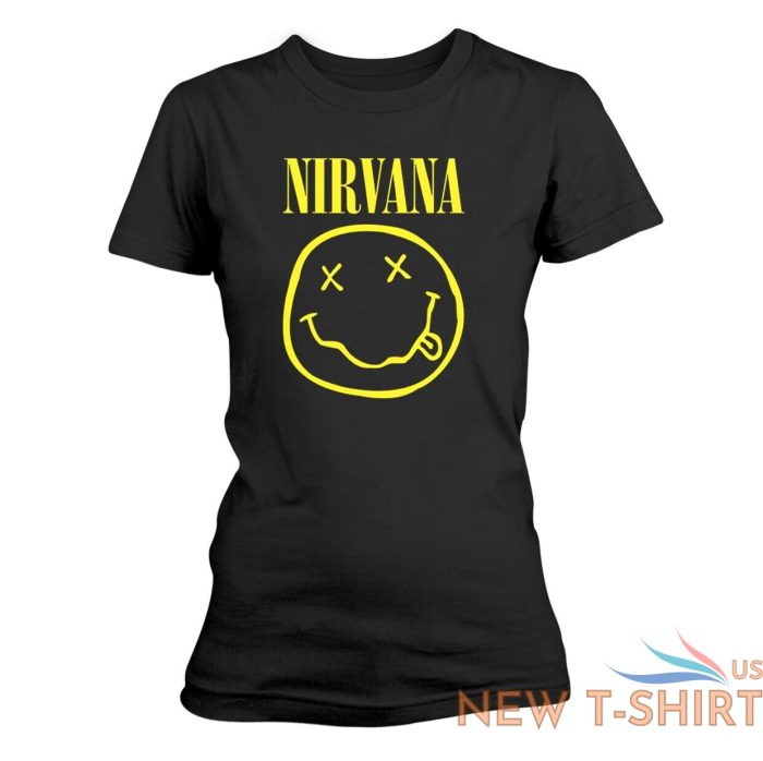 ladies nirvana smile logo official tee t shirt womens 0.jpg