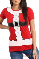 ladies womens christmas crew neck cap sleeve santa costume xmas jersey t shirt 2 1.jpg