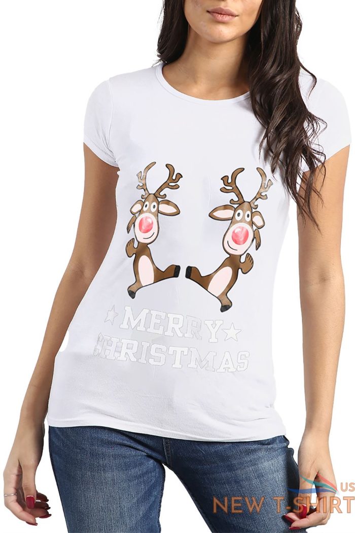 ladies womens christmas crew neck cap sleeve santa costume xmas jersey t shirt 4 1.jpg