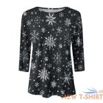 ladies womens christmas xmas santa print pullover tops festive t shirt blouse 7.jpg