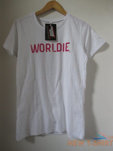 ladies worldie geordie shore official t shirt size s ethical trade 0.jpg