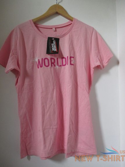 ladies worldie geordie shore official t shirt size small xl ethical trade pink 0.jpg