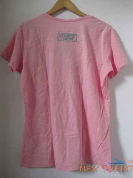 ladies worldie geordie shore official t shirt size small xl ethical trade pink 1.jpg